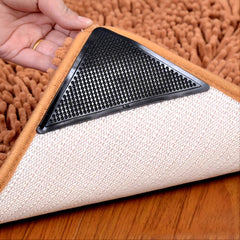 8pcs Carpet Anti-Slip Triangle Stickers Room Fixed Tool