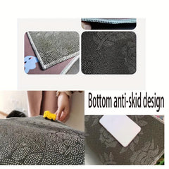 Beach Landscape Bath Rug Tropical Summer Starfish Seashell Sky Pattern Floor Mat