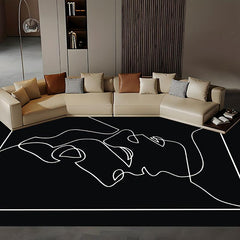 Modern Abstract Area Rug Living Room Bedroom Office Carpet