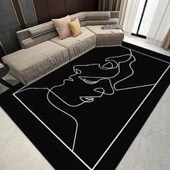 Modern Abstract Area Rug Living Room Bedroom Office Carpet