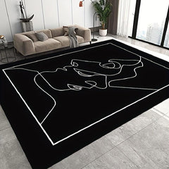 Modern Abstract Area Rug Living Room Bedroom Office Carpet