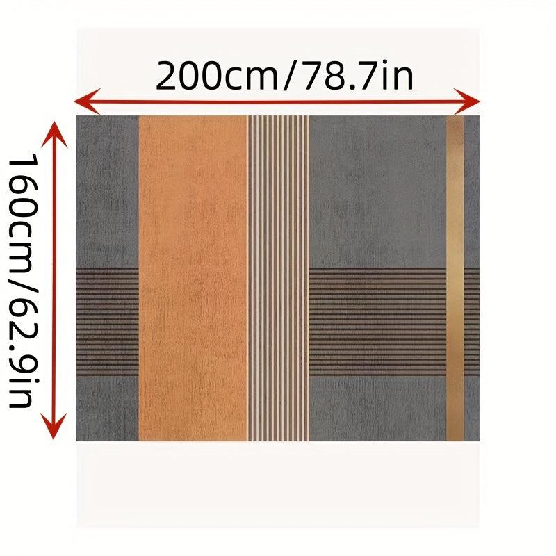 Modern Geometric Area Rug - Non Shedding, Machine Washable