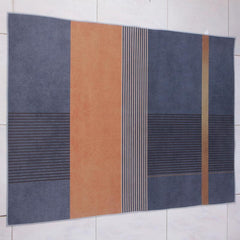 Modern Geometric Area Rug - Non Shedding, Machine Washable