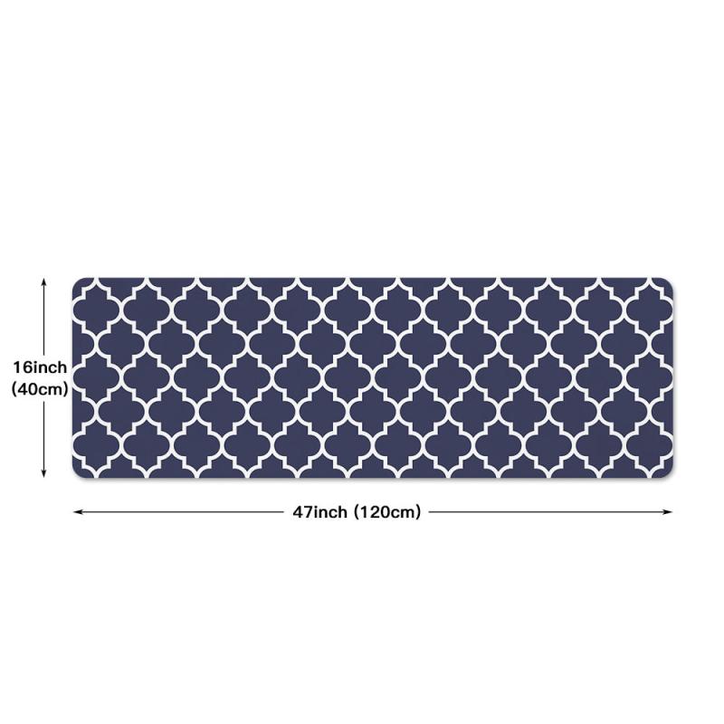 Geometric Print Kitchen Rug Non-slip Mat
