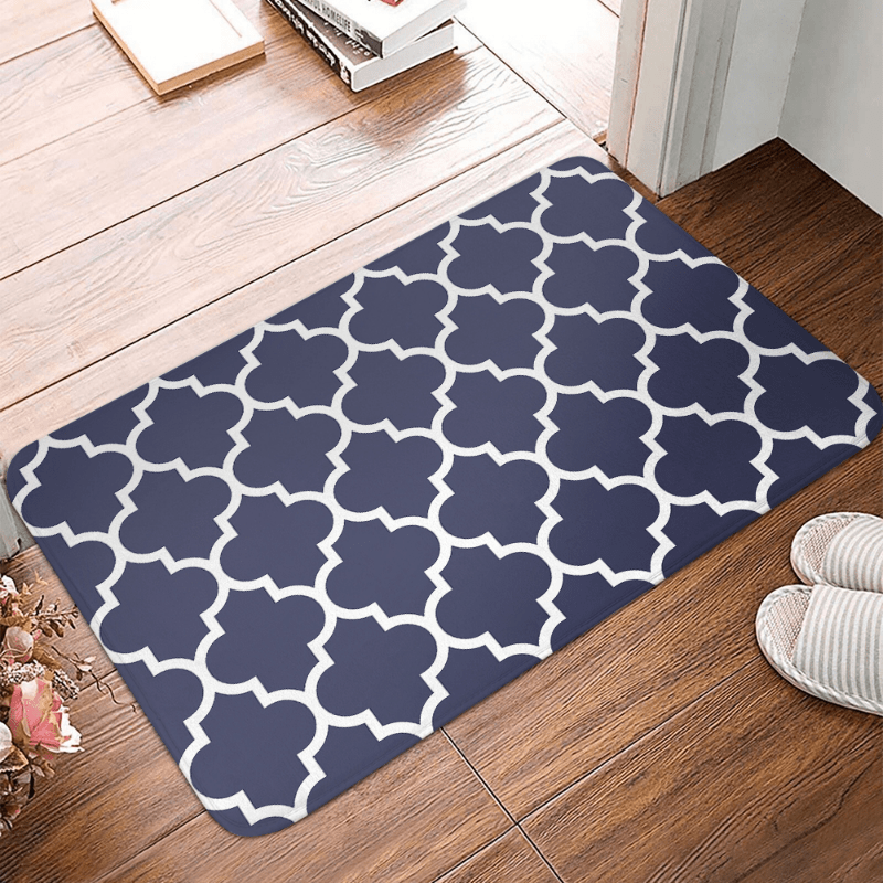 Geometric Print Kitchen Rug Non-slip Mat