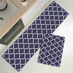 Geometric Print Kitchen Rug Non-slip Mat