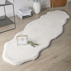 Faux Rabbit Fur Chair Cover Soft and Durable Protection for Furniture