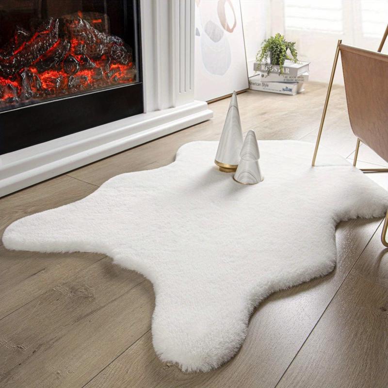 Faux Rabbit Fur Chair Cover Soft and Durable Protection for Furniture