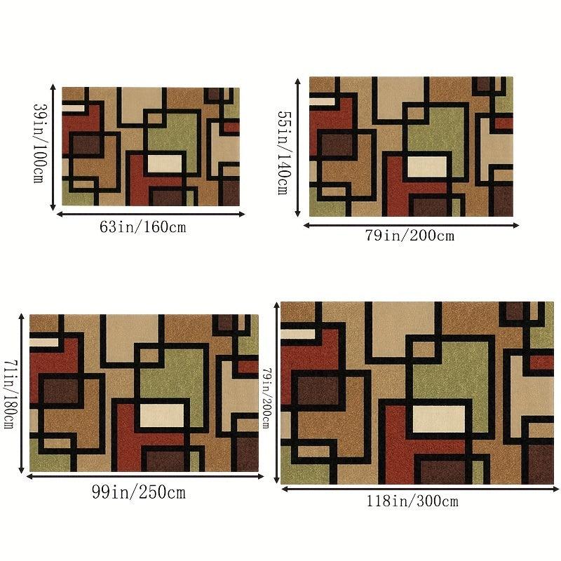 Modern Geometric Living Room Bohemian Carpet