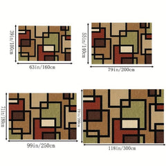 Modern Geometric Living Room Bohemian Carpet