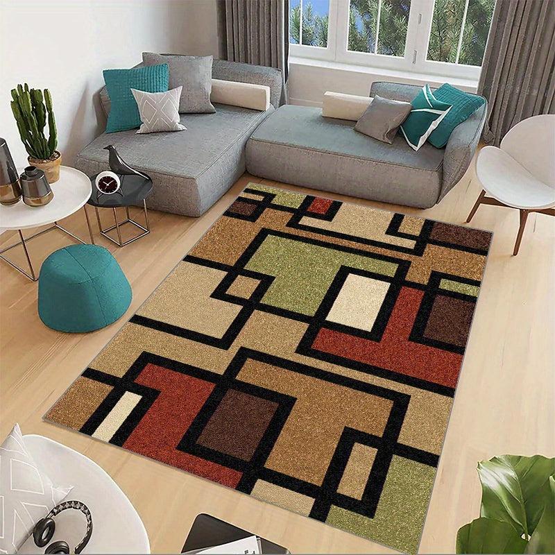 Modern Geometric Living Room Bohemian Carpet