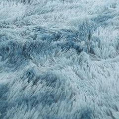 Soft Fluffy Rugs Tie Dye Shag Area Rug Plush Modern Home Decor