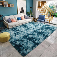 Soft Fluffy Rugs Tie Dye Shag Area Rug Plush Modern Home Decor