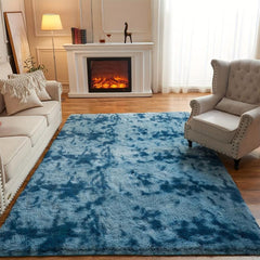 Soft Fluffy Rugs Tie Dye Shag Area Rug Plush Modern Home Decor