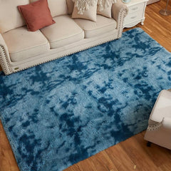 Soft Fluffy Rugs Tie Dye Shag Area Rug Plush Modern Home Decor