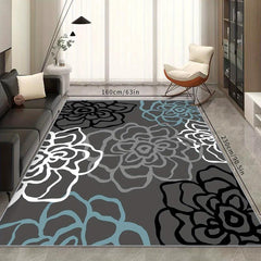 Retro Living Room Carpet Non Slip Nordic Floor Mat Thickened Bedroom Mat