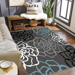 Retro Living Room Carpet Non Slip Nordic Floor Mat Thickened Bedroom Mat