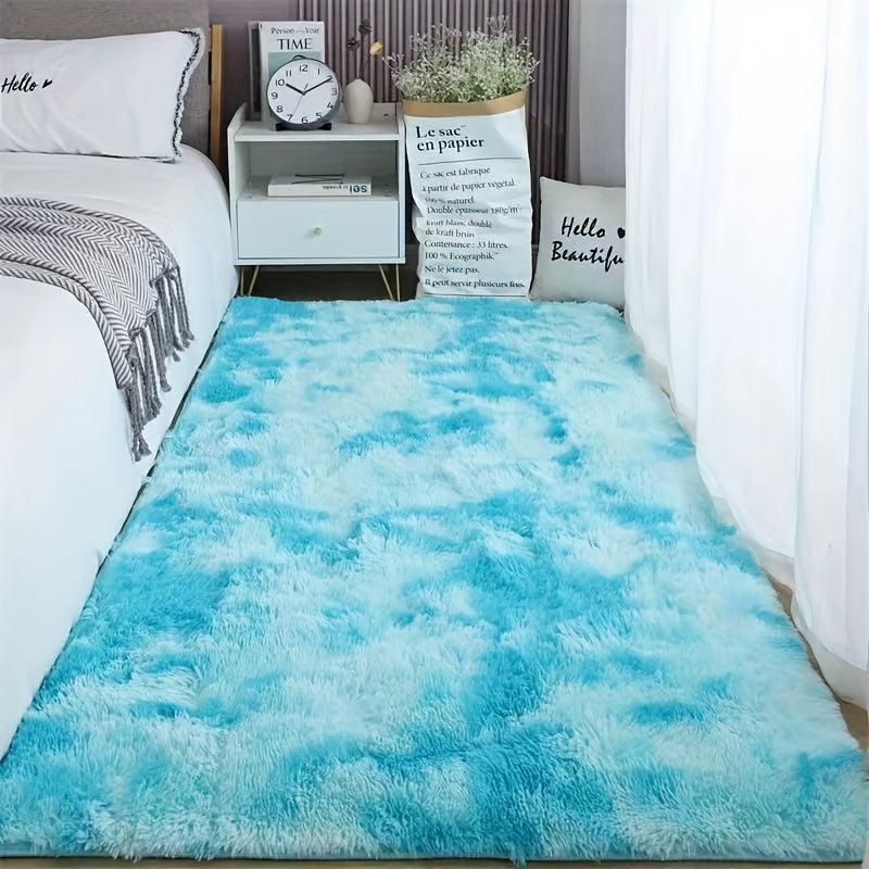 Tie Dye Plush Carpet Soft Modern Carpet for Home Decor