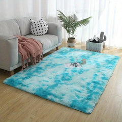Tie Dye Plush Carpet Soft Modern Carpet for Home Decor