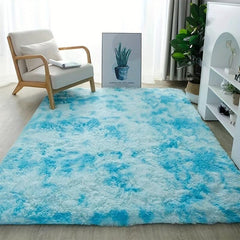 Tie Dye Plush Carpet Soft Modern Carpet for Home Decor