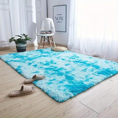 Tie Dye Plush Carpet Soft Modern Carpet for Home Decor