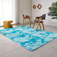 Tie Dye Plush Carpet Soft Modern Carpet for Home Decor