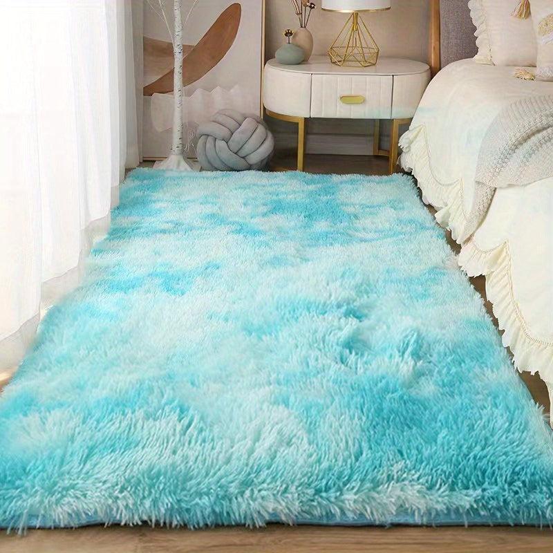 Tie Dye Plush Carpet Soft Modern Carpet for Home Decor