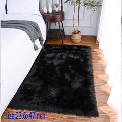 Soft Faux Fur Rug Fluffy Shag Area Rug Non Slip Rug for Bedroom Living Room