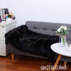 Soft Faux Fur Rug Fluffy Shag Area Rug Non Slip Rug for Bedroom Living Room