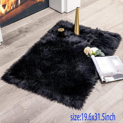 Soft Faux Fur Rug Fluffy Shag Area Rug Non Slip Rug for Bedroom Living Room
