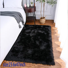 Soft Faux Fur Rug Fluffy Shag Area Rug Non Slip Rug for Bedroom Living Room