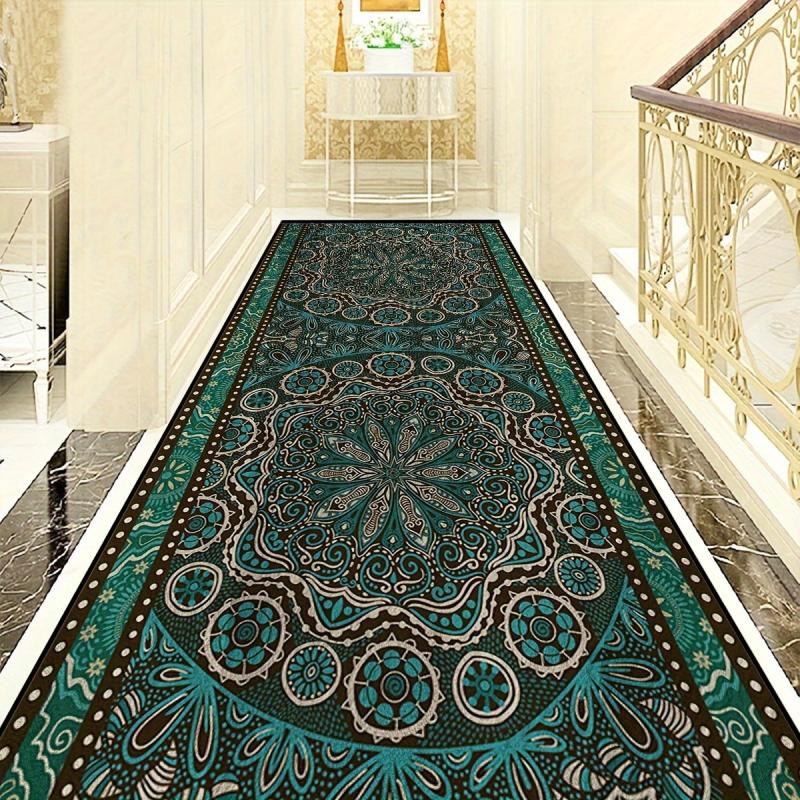 Cashmere European Retro Pattern Long Strip Carpet
