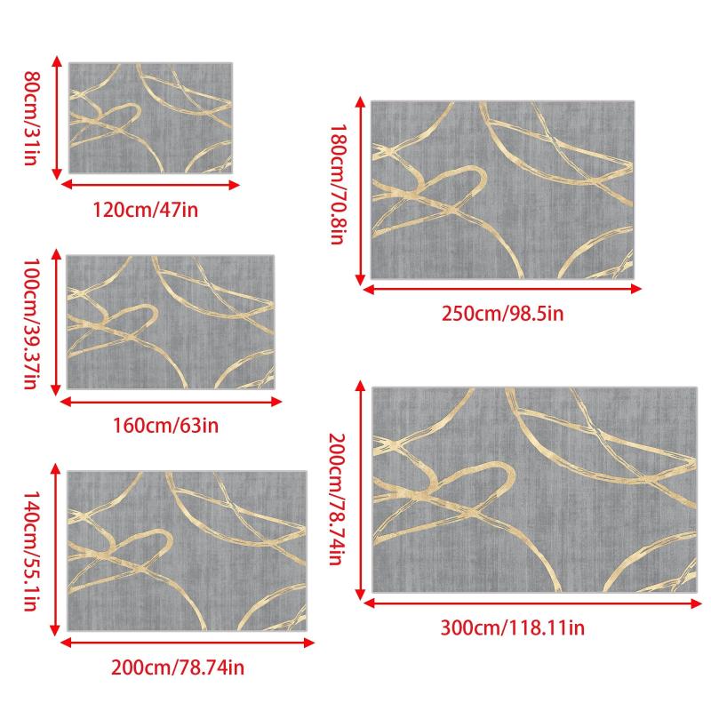 Geometric Absorbent Non Slip Soft Faux Sheepskin Floor Mat