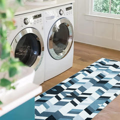 Geometric 2'X10' Runner Rug Abstract Laundry Room Oriental Hallway Rug