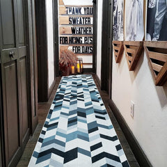Geometric 2'X10' Runner Rug Abstract Laundry Room Oriental Hallway Rug