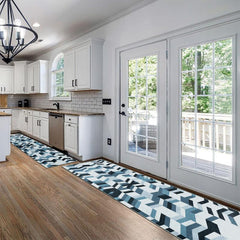 Geometric 2'X10' Runner Rug Abstract Laundry Room Oriental Hallway Rug