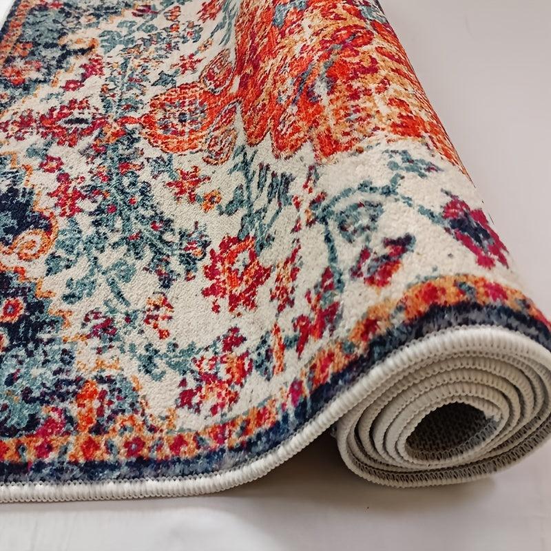 Bohemian Vintage Floral Persian Floor Mat Non Slip Carpet 60x180cm