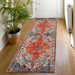 Bohemian Vintage Floral Persian Floor Mat Non Slip Carpet 60x180cm