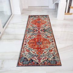 Bohemian Vintage Floral Persian Floor Mat Non Slip Carpet 60x180cm