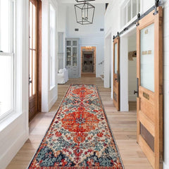 Bohemian Vintage Floral Persian Floor Mat Non Slip Carpet 60x180cm