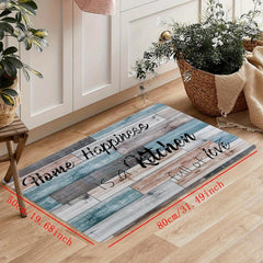 Wooden Kitchen Floor Mat Soft Carpet Non-slip Rug Kitchen Floor Mat