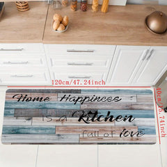 Wooden Kitchen Floor Mat Soft Carpet Non-slip Rug Kitchen Floor Mat