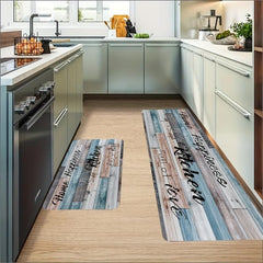Wooden Kitchen Floor Mat Soft Carpet Non-slip Rug Kitchen Floor Mat