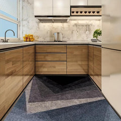 Geometric Living Room Carpet Soft Non-slip Stain Resistant Anti Fatigue Mat