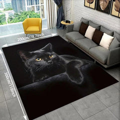 Cat Print Absorbent Floor Mat Non Slip Carpet