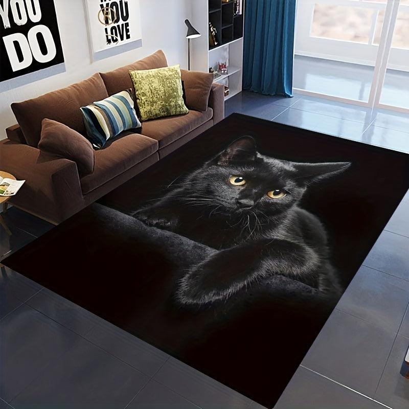 Cat Print Absorbent Floor Mat Non Slip Carpet