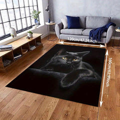 Cat Print Absorbent Floor Mat Non Slip Carpet
