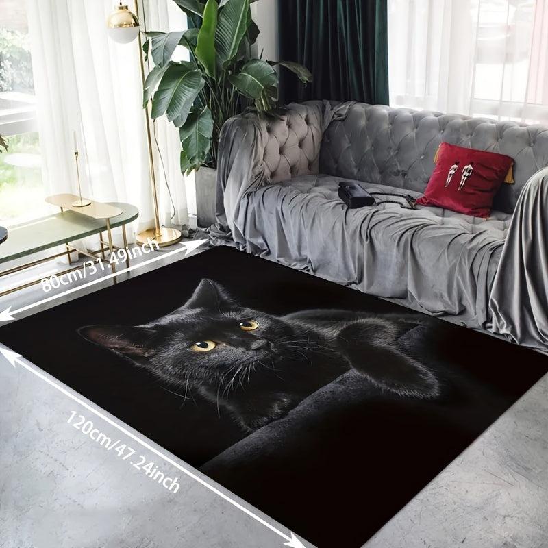 Cat Print Absorbent Floor Mat Non Slip Carpet