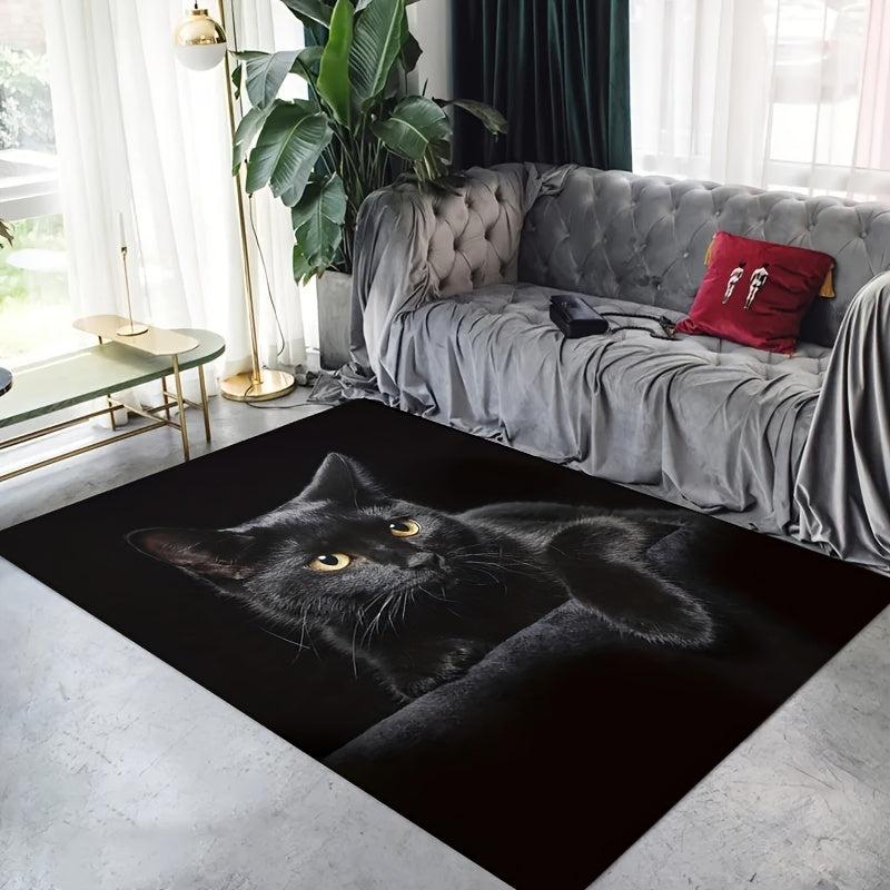 Cat Print Absorbent Floor Mat Non Slip Carpet