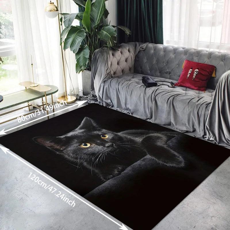 Cat Print Absorbent Floor Mat Non Slip Carpet